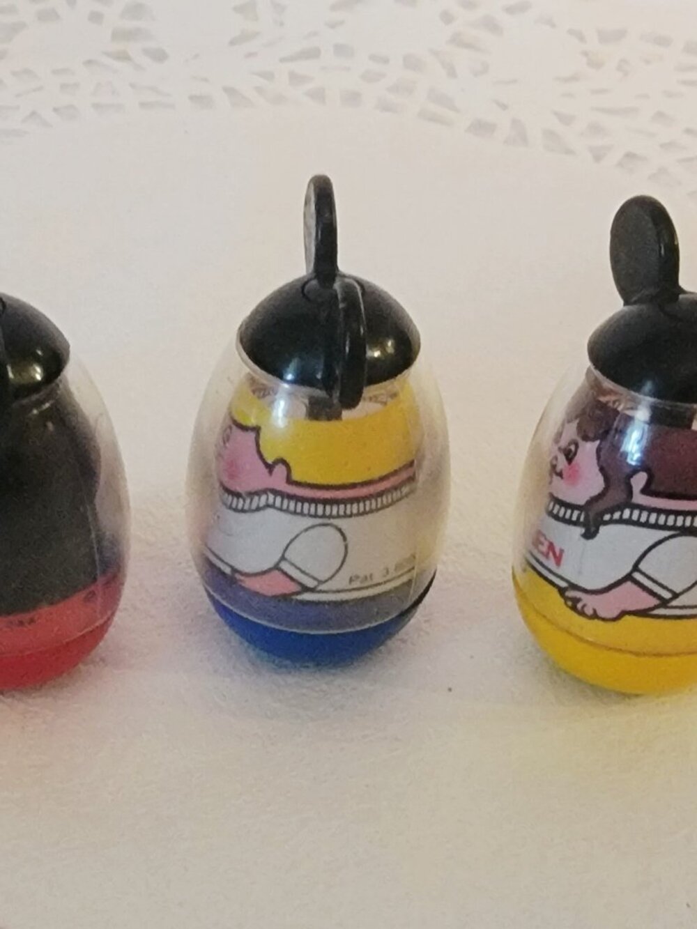 Set of 3 Vintage Weebles, Mickey Mouse, Billy, and Karen from Magic Kingdom set - Picture 5 of 5